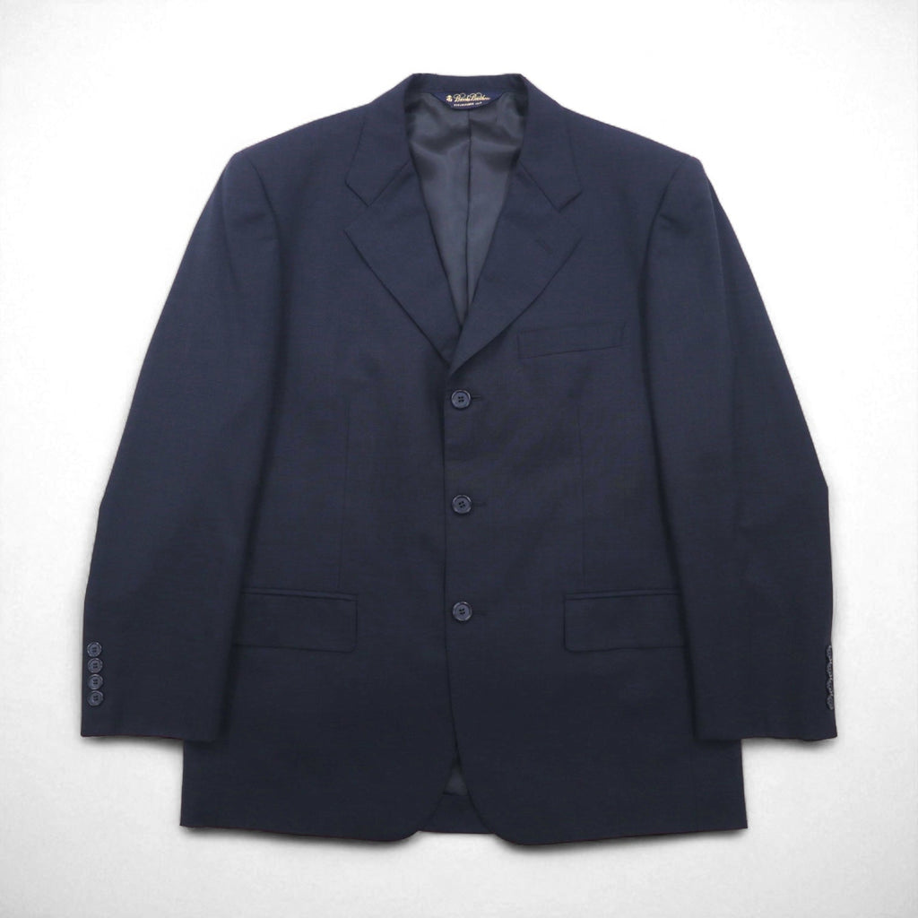 Brooks Brothers 3B スーツ セットアップ M ネイビー ウール 2タック ワイド