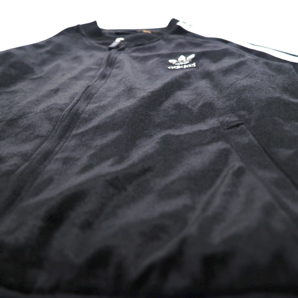 adidas 90s ATP velluto tuta giacca L nero logo Trifoglio 3 strisce