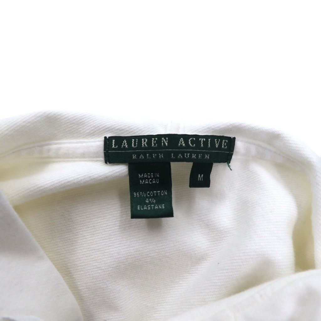 LAUREN ACTIVE RALPH LAUREN 90年代 スキッパー パーカー M ホワイト トグルボタン エンブレムロゴ刺繍