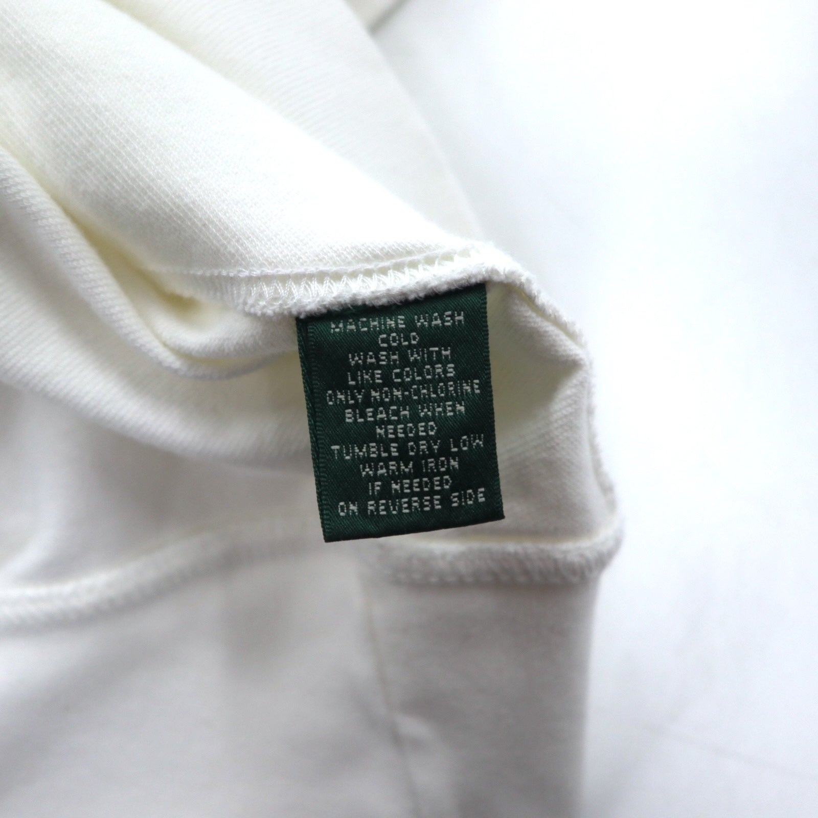 LAUREN ACTIVE RALPH LAUREN Anni '90 Skipper Hoodie M Bianco Bottoni a ginocchiera Logo con stemma ricamato