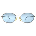 HUGO BOSS Occhiali da Sole Ovali Made in Italy Metallo Argento Lenti Colorate Blu 4757 70 54◻︎19 145