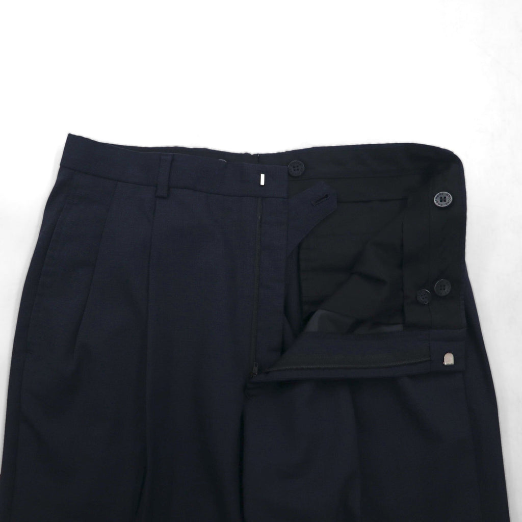 Brooks Brothers 3B スーツ セットアップ M ネイビー ウール 2タック ワイド