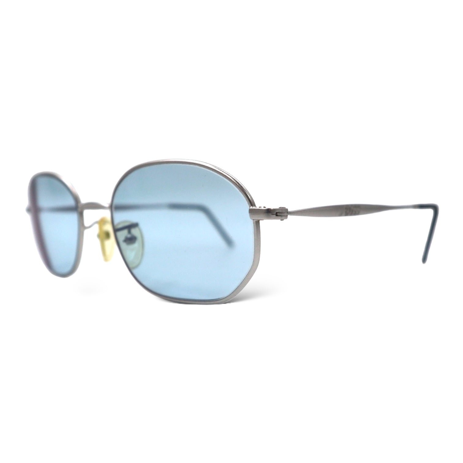 HUGO BOSS Occhiali da Sole Ovali Made in Italy Metallo Argento Lenti Colorate Blu 4757 70 54◻︎19 145