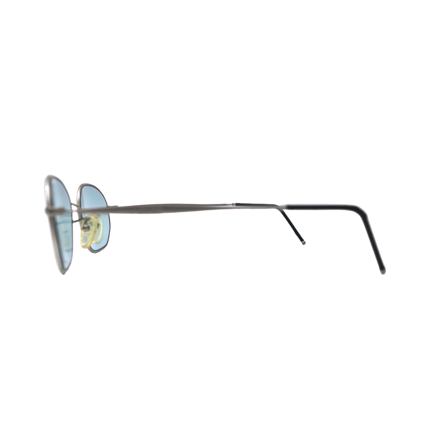 HUGO BOSS Occhiali da Sole Ovali Made in Italy Metallo Argento Lenti Colorate Blu 4757 70 54◻︎19 145