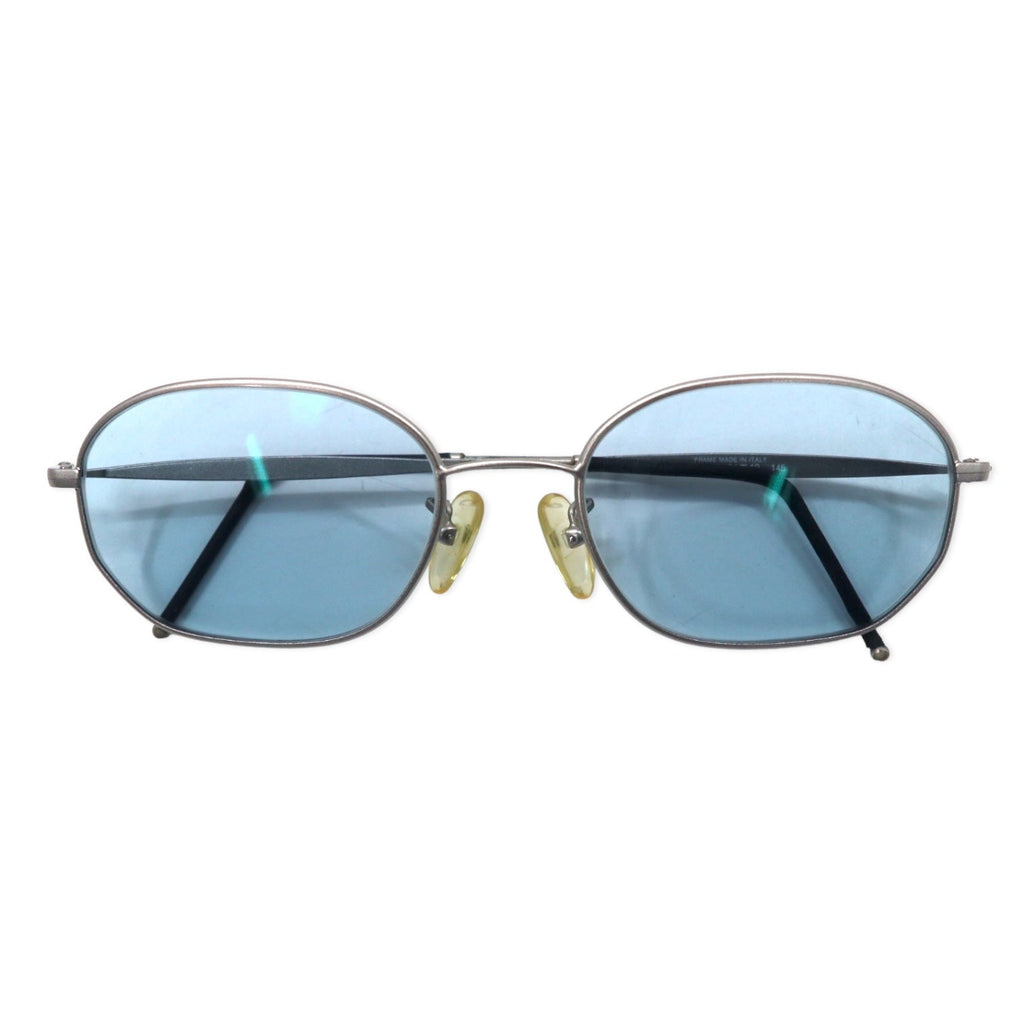 HUGO BOSS Occhiali da Sole Ovali Made in Italy Metallo Argento Lenti Colorate Blu 4757 70 54◻︎19 145