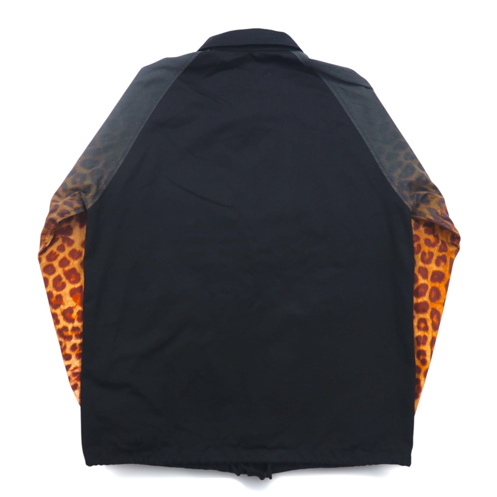 FACETASM Giacca Coach Leopardata M Nera Cotone HT-JK-M05