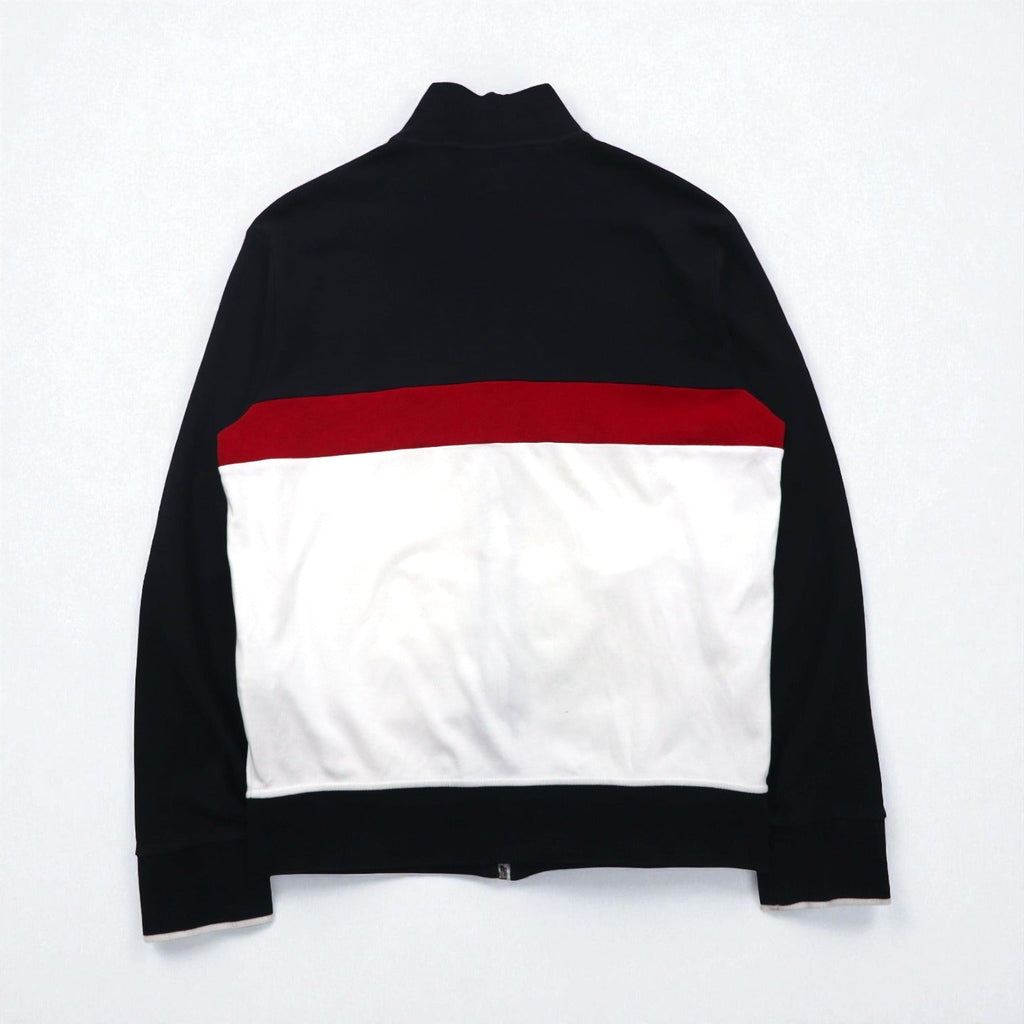 Polo Ralph Lauren トラックジャケット ジャージ M ブラック コットン スモールポニー刺繡 トリコロール