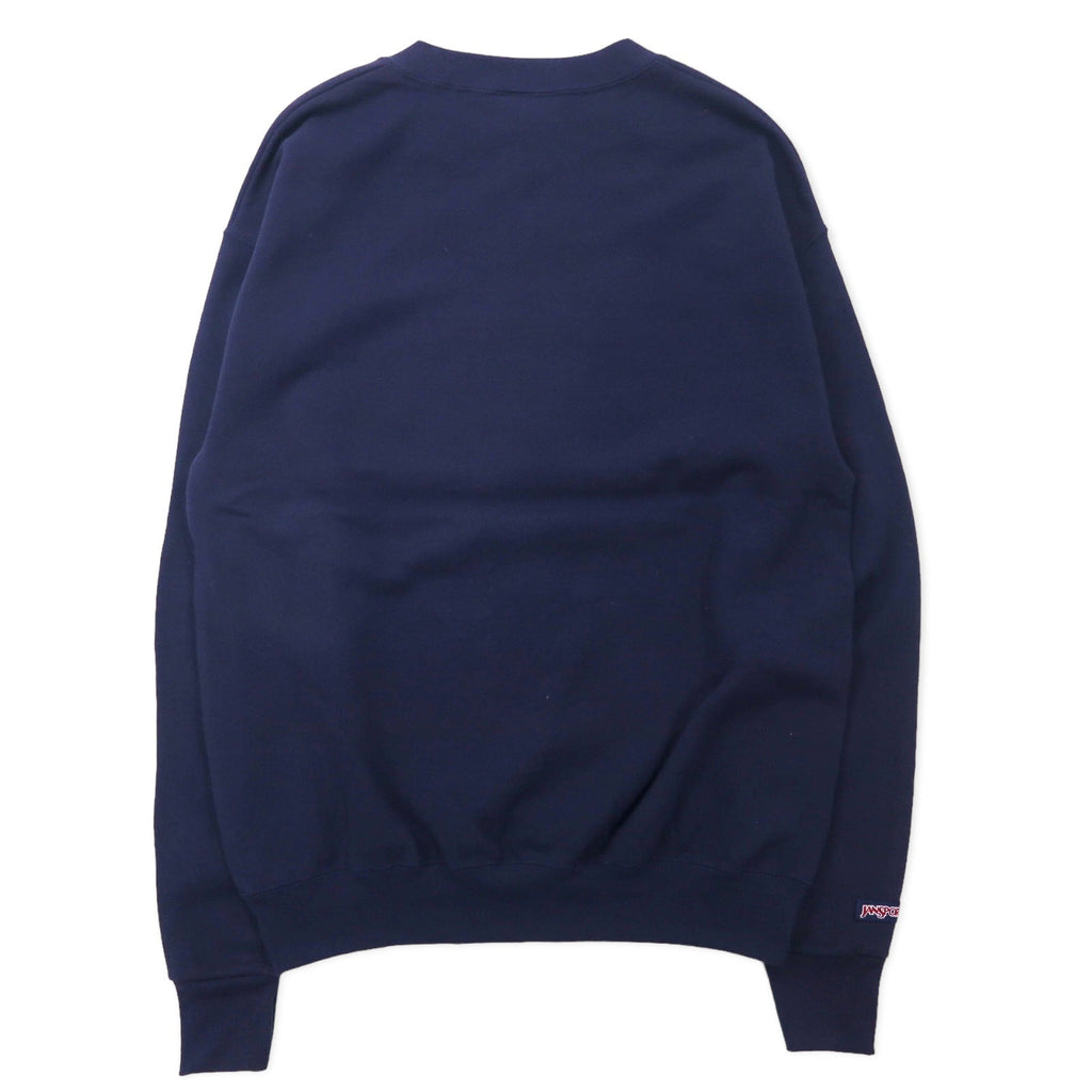 JAN SPORT USA 90s felpa ricamata college M blu navy cotone interno felpato UNIVERSITY OF TULSA