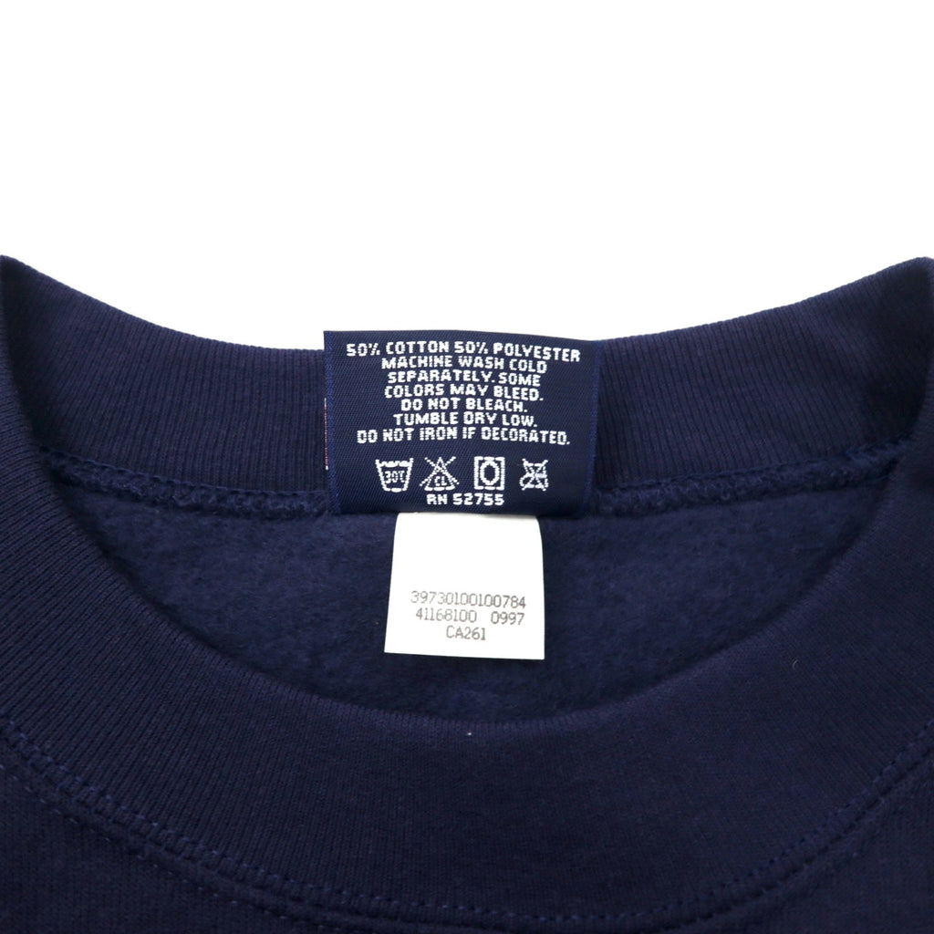 JAN SPORT USA 90s felpa ricamata college M blu navy cotone interno felpato UNIVERSITY OF TULSA