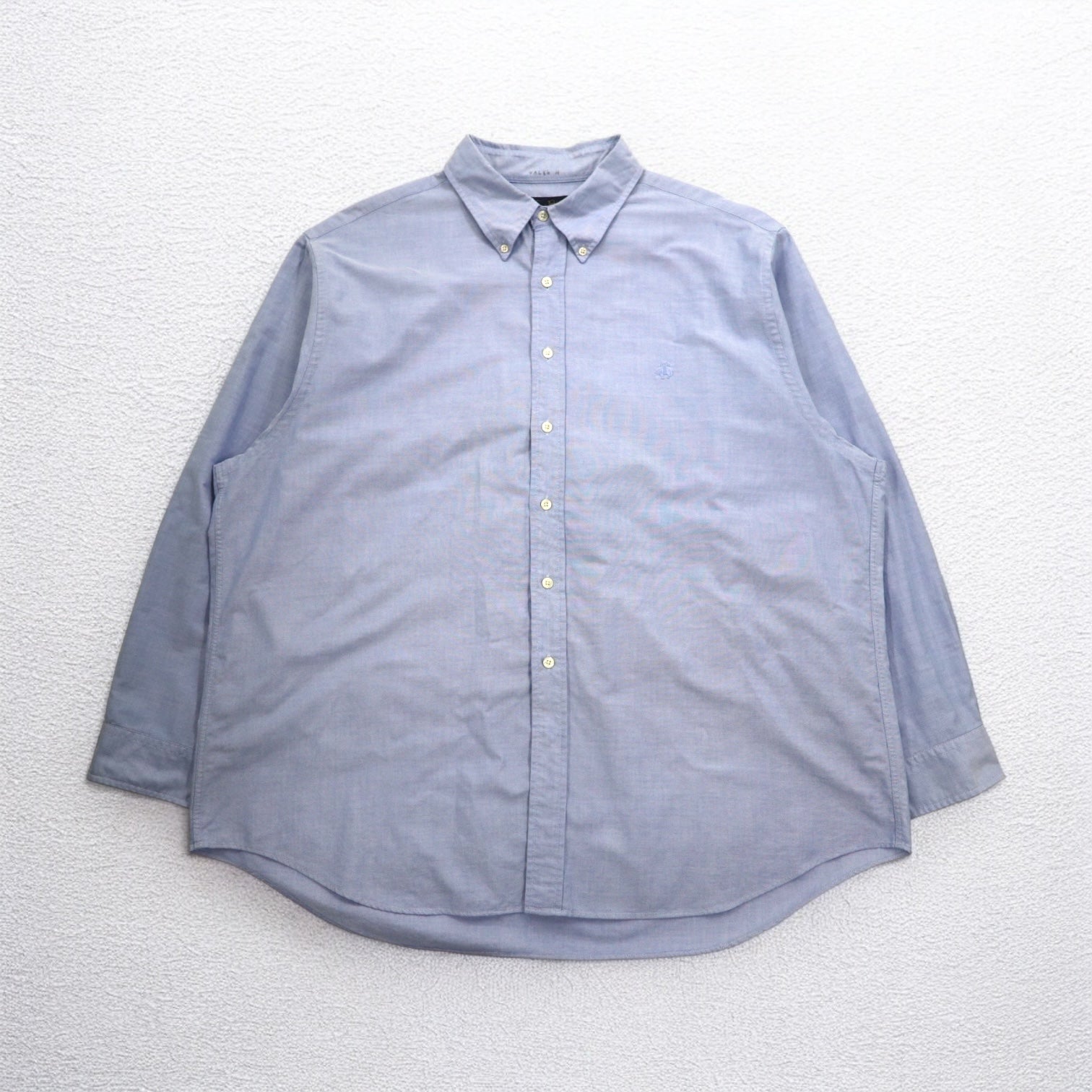 Brooks Brothers Camicia button-down Oxford in cotone Supima 2XL blu taglia grande con logo ricamato