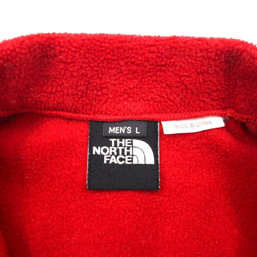THE NORTH FACE デナリジャケット POLARTEC ポーラテック フリースジャケット L レッド ナイロン切替 NL-3205