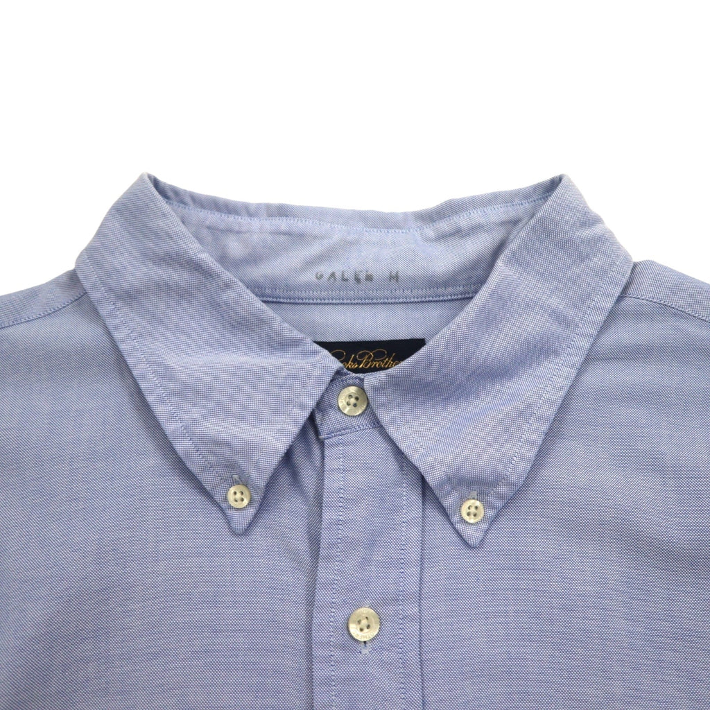 Brooks Brothers スーピマコットン オックスフォード ボタンダウンシャツ 2XL ブルー ビッグサイズ ワンポイントロゴ