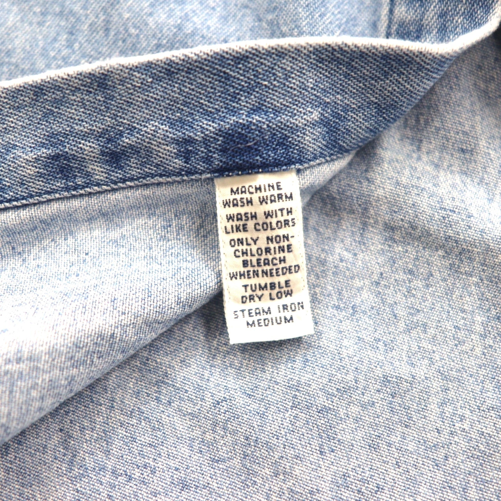 RALPH LAUREN 90年代 BIG SHIRT デニム ボタンダウンシャツ 2XL インディゴ ブルー スモールポニー刺繍 ビッグサイズ