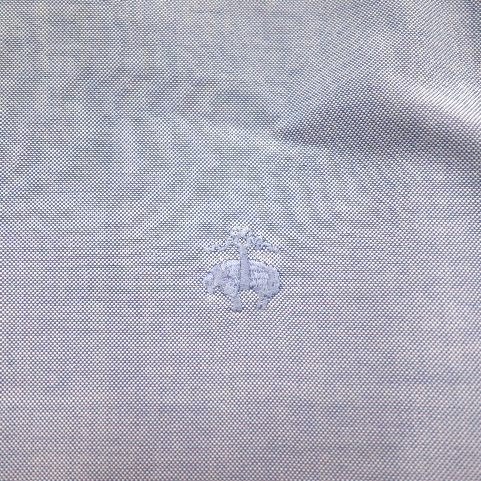 Brooks Brothers Camicia button-down Oxford in cotone Supima 2XL blu taglia grande con logo ricamato