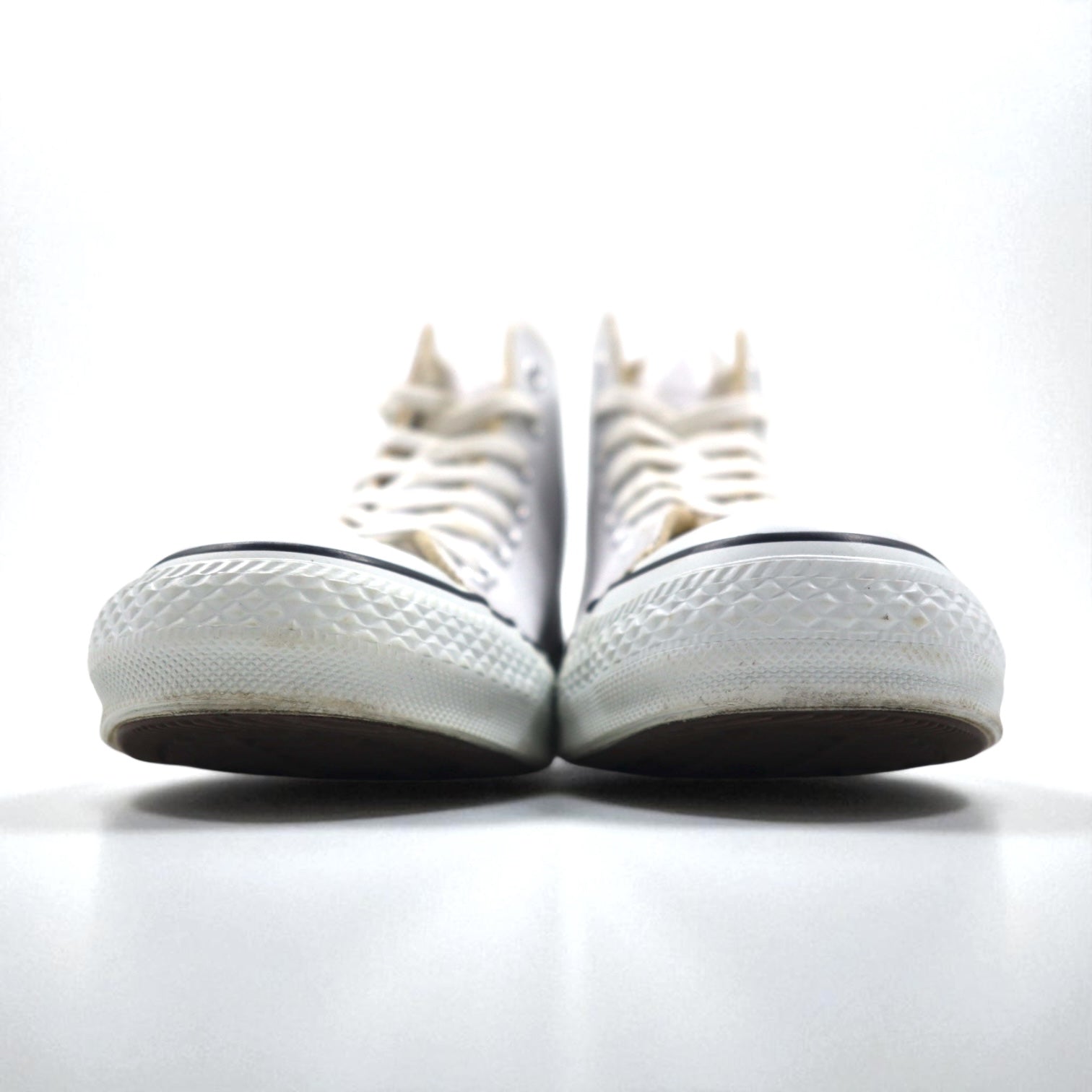 CONVERSE All Star in pelle alta 26 cm bianco pelle 18615
