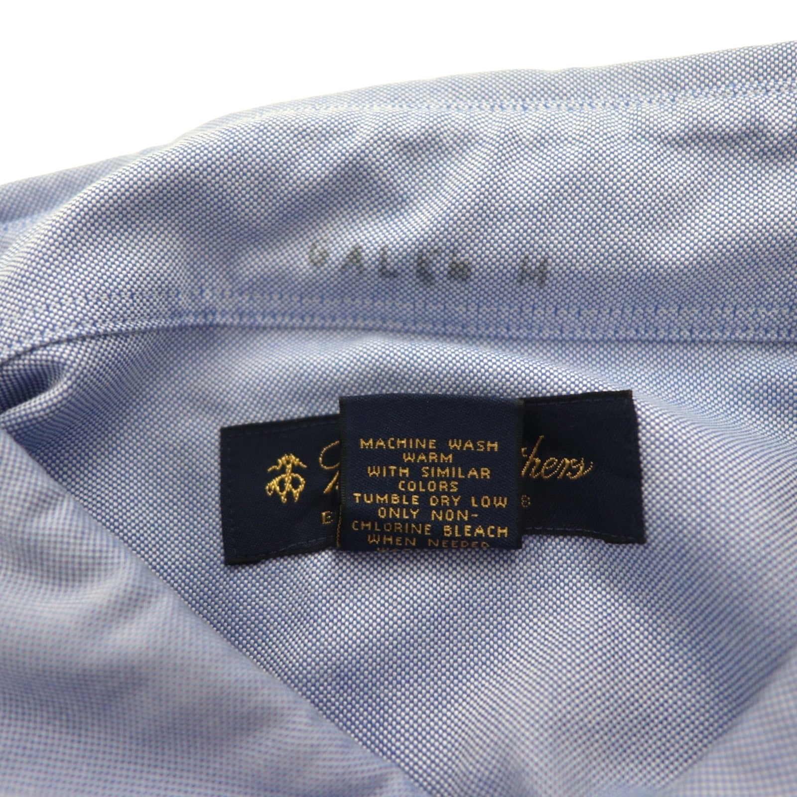 Brooks Brothers Camicia button-down Oxford in cotone Supima 2XL blu taglia grande con logo ricamato