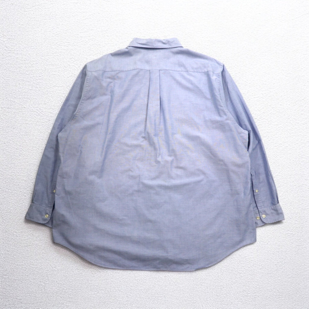 Brooks Brothers スーピマコットン オックスフォード ボタンダウンシャツ 2XL ブルー ビッグサイズ ワンポイントロゴ