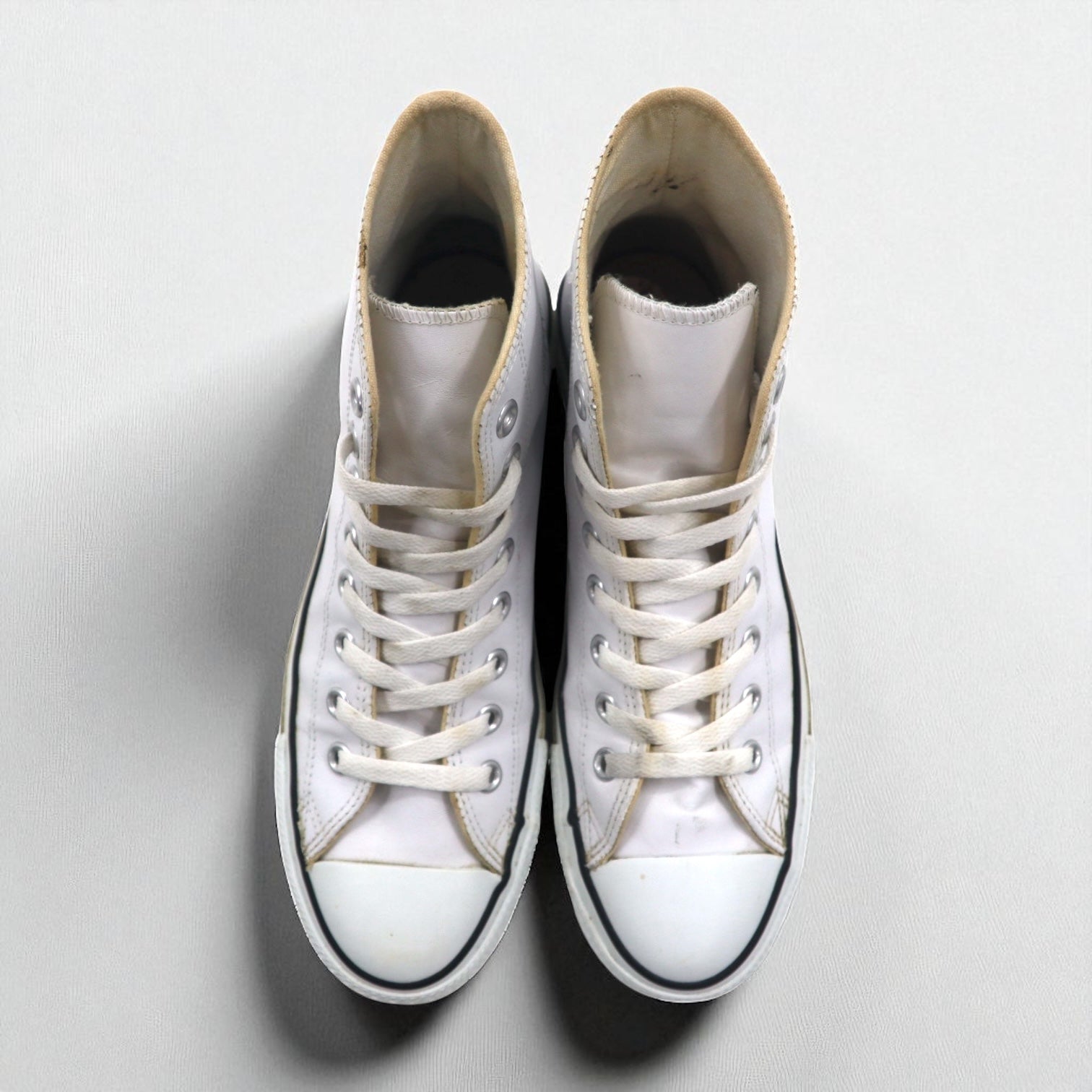 CONVERSE All Star in pelle alta 26 cm bianco pelle 18615