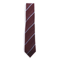GUCCI Made in Italy Cravatta Bordeaux a Righe Regimental Seta Logo GG Tag Attuale