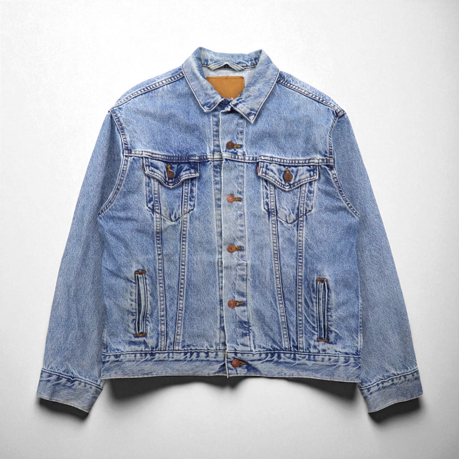 Levi's anni '90, Made in USA, giacca trucker in denim modello 3rd tipo, Gジャン, XL, indaco blu, 57510-0214