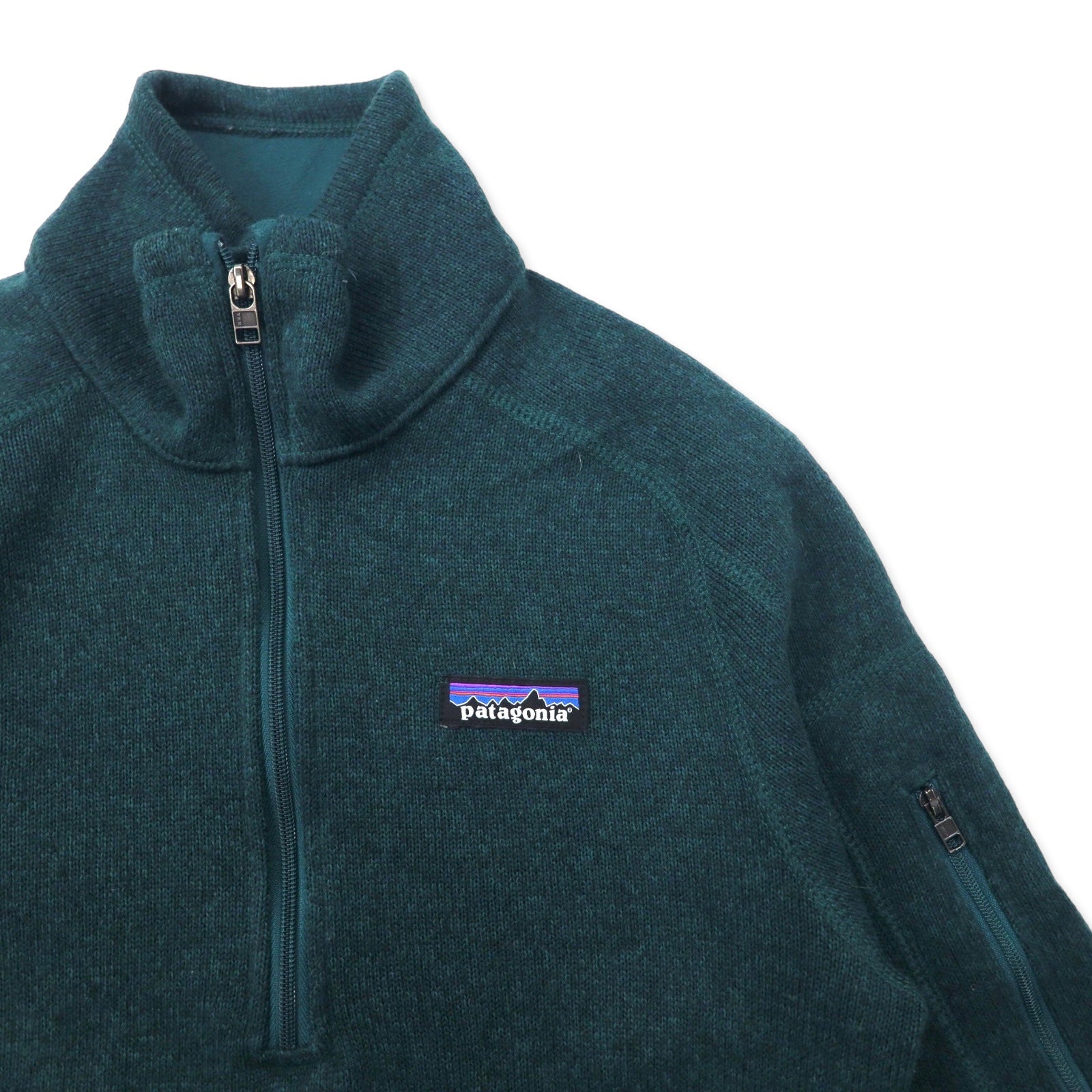 Patagonia Better Sweater giacca in pile con mezza zip, taglia XS, colore verde, in poliestere, modello donna Better Sweater 1/4-Zip 25618FA19