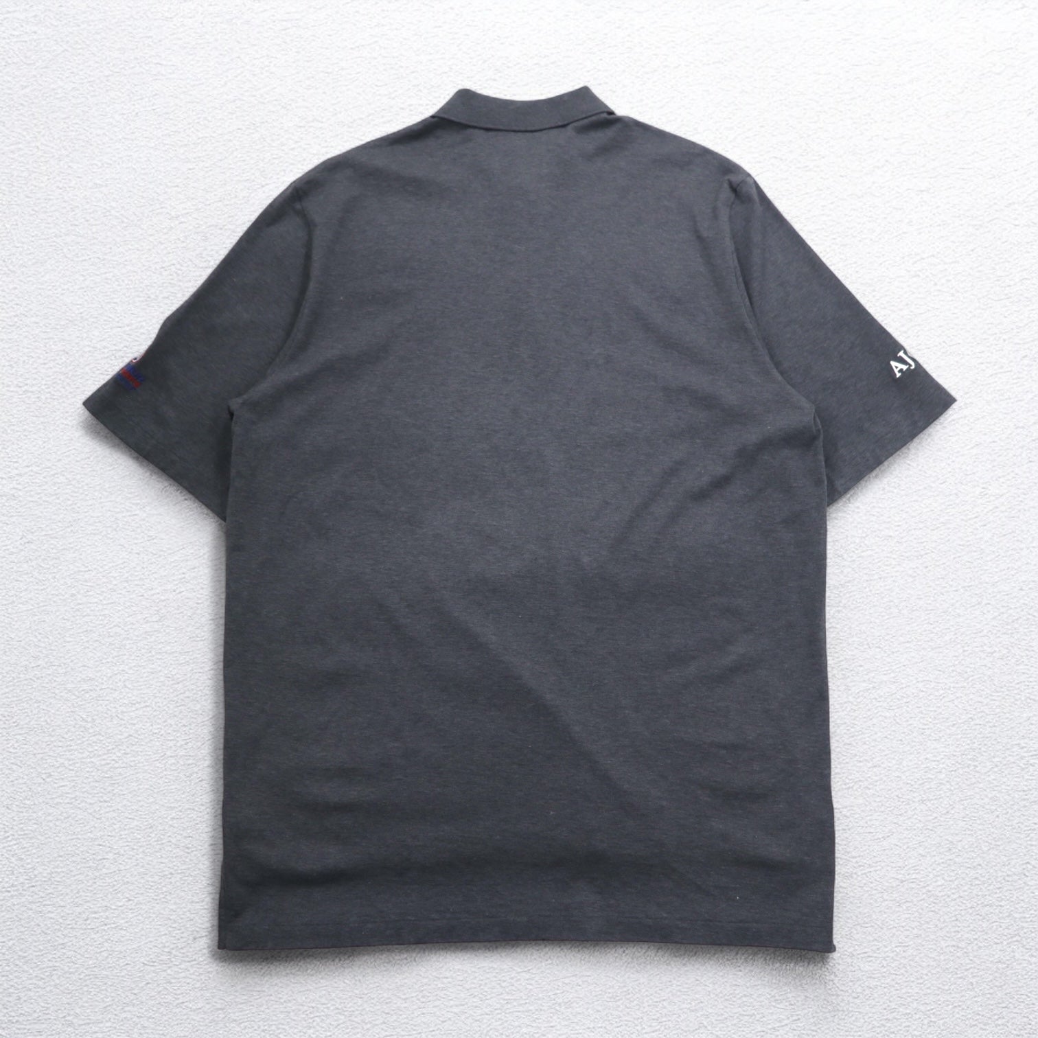 POLO GOLF RALPH LAUREN anni '90, made in Perù, polo in cotone pima, taglia L, grigia con ricamo piccolo pony