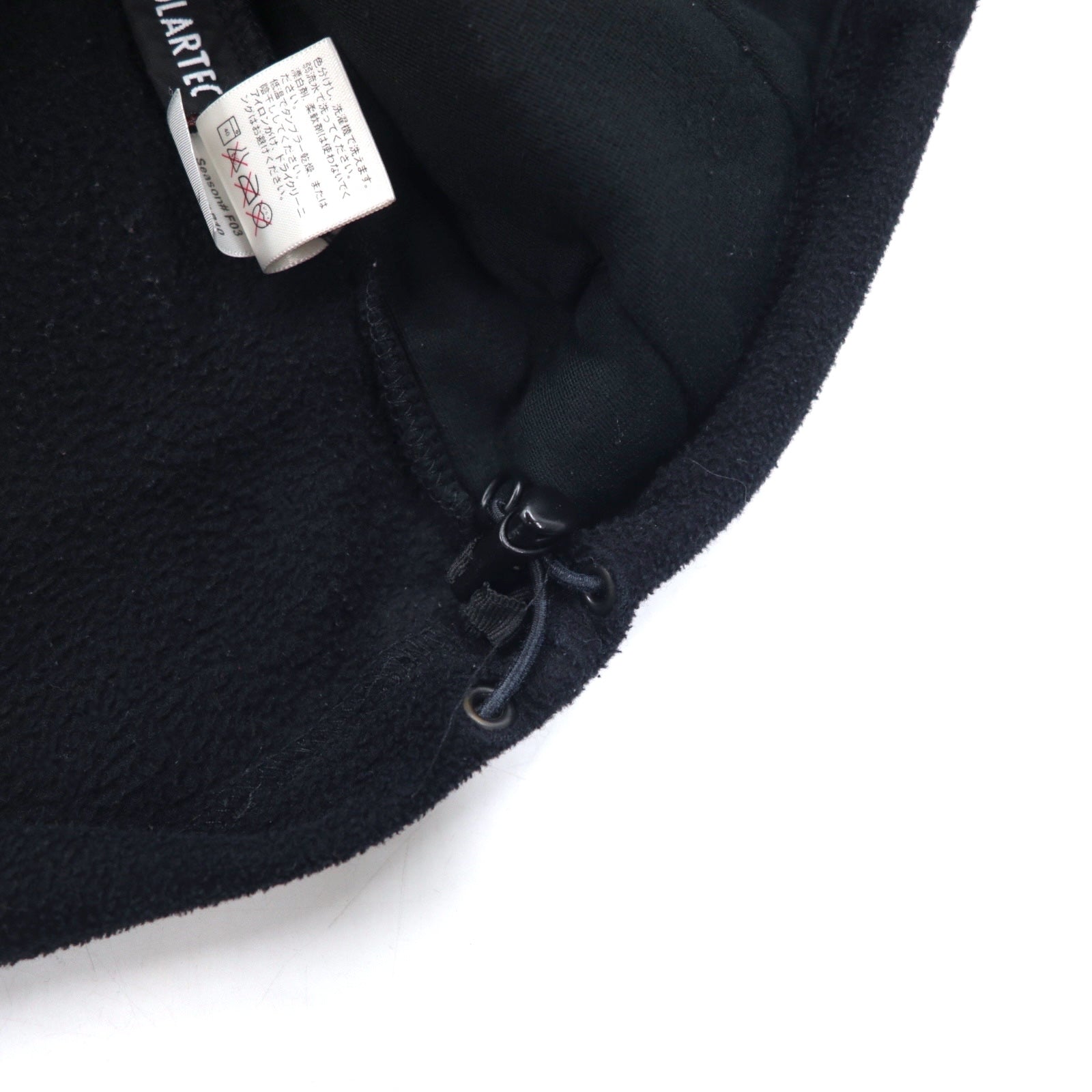 THE NORTH FACE Polartec POLARTEC Giacca in pile M Nero Poliestere Logo centrale ricamato Coulisse