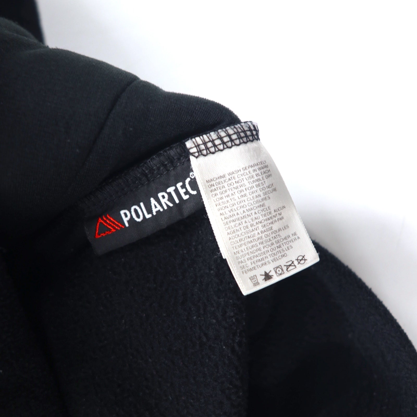 THE NORTH FACE Polartec POLARTEC Giacca in pile M Nero Poliestere Logo centrale ricamato Coulisse