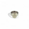 GUCCI トレードマーク オーバル ロゴ リング 10号 シルバー 925