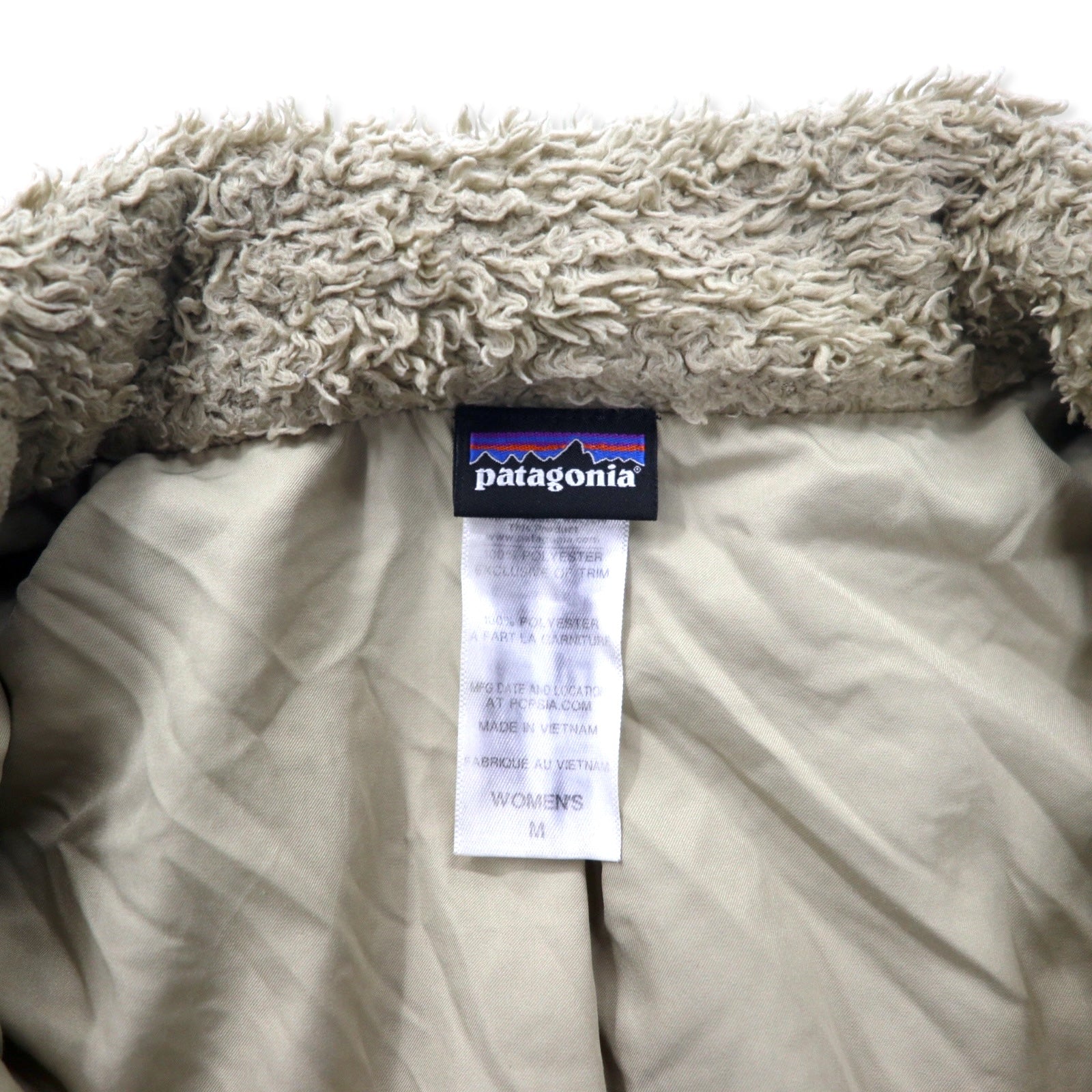 Patagonia Los Gatos giacca in pile con zip intera M beige poliestere 25210FA14