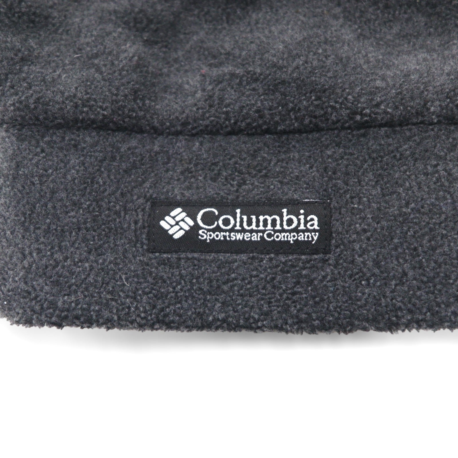 Columbia 90年代 フリース ビーニー ニット帽 グレー ポリエステル CU8205