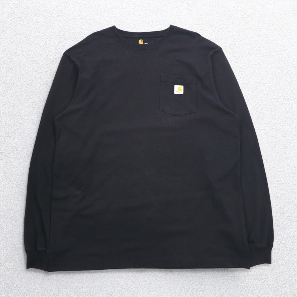 Carhartt Original Fit T-shirt a manica lunga Nera in cotone L TALL ORIGINAL FIT