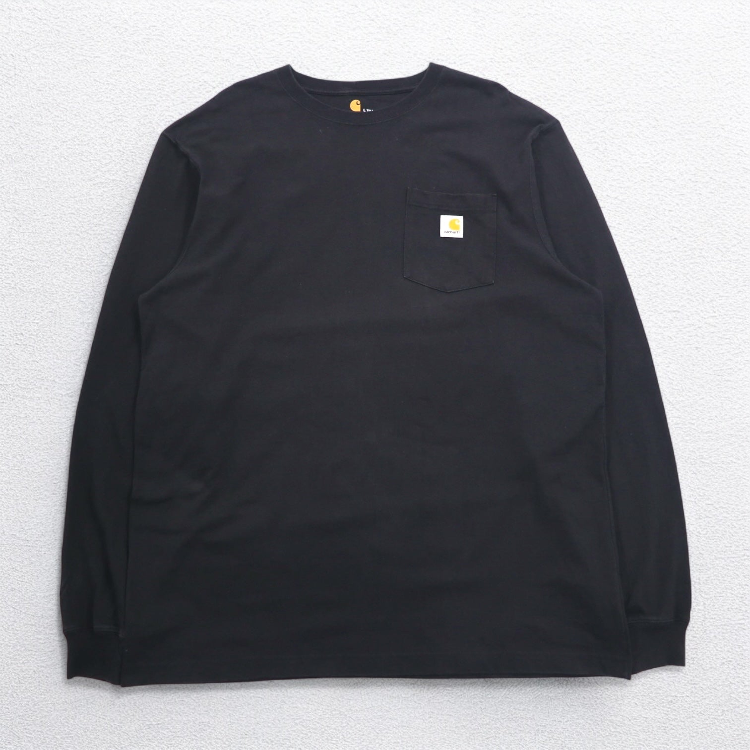 Carhartt Original Fit T-shirt a manica lunga Nera in cotone L TALL ORIGINAL FIT