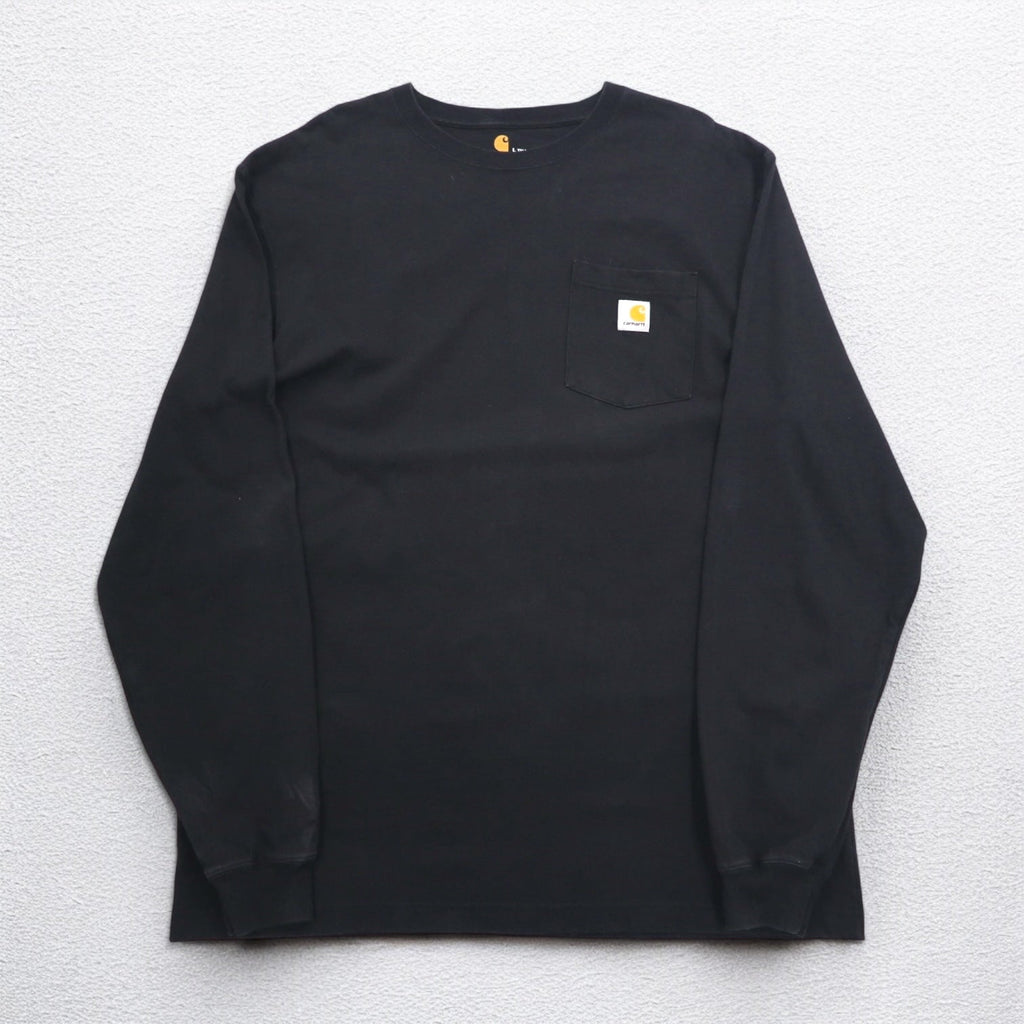 Carhartt Original Fit T-shirt a manica lunga Nera in cotone L TALL ORIGINAL FIT