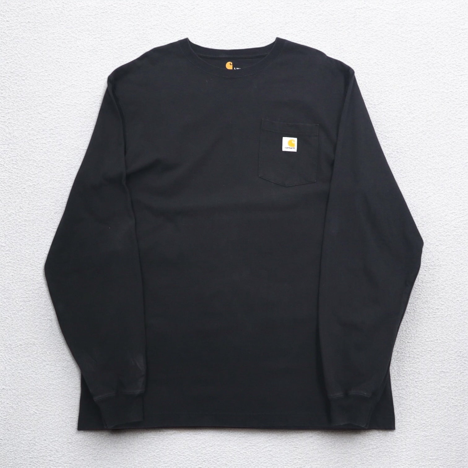 Carhartt Original Fit T-shirt a manica lunga Nera in cotone L TALL ORIGINAL FIT