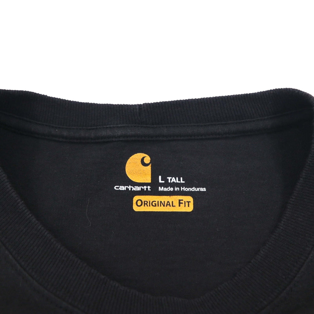 Carhartt Original Fit T-shirt a manica lunga Nera in cotone L TALL ORIGINAL FIT
