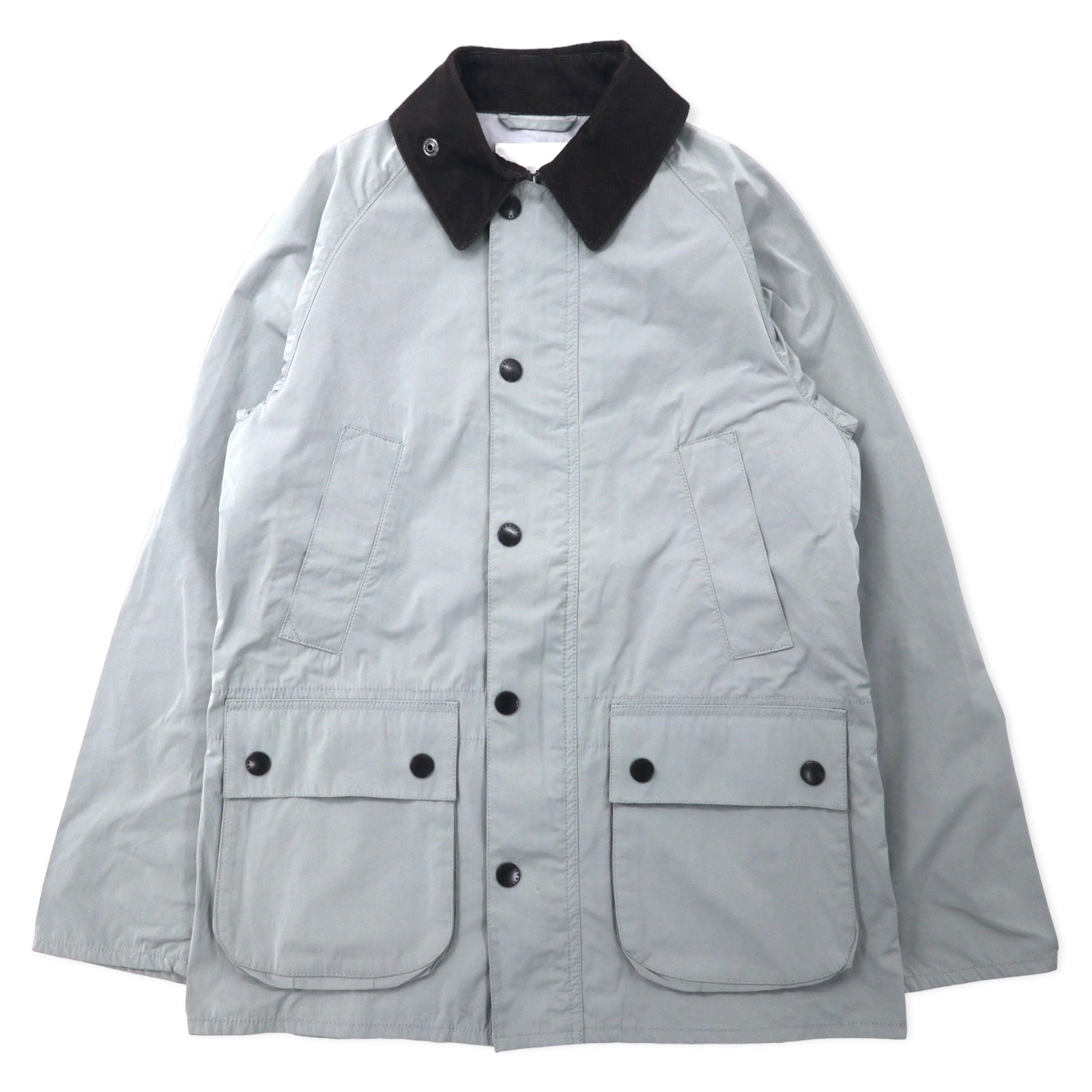Barbour Bedale SL Giacca S Grigio Poliestere Colletto in Velluto a Coste 1701085