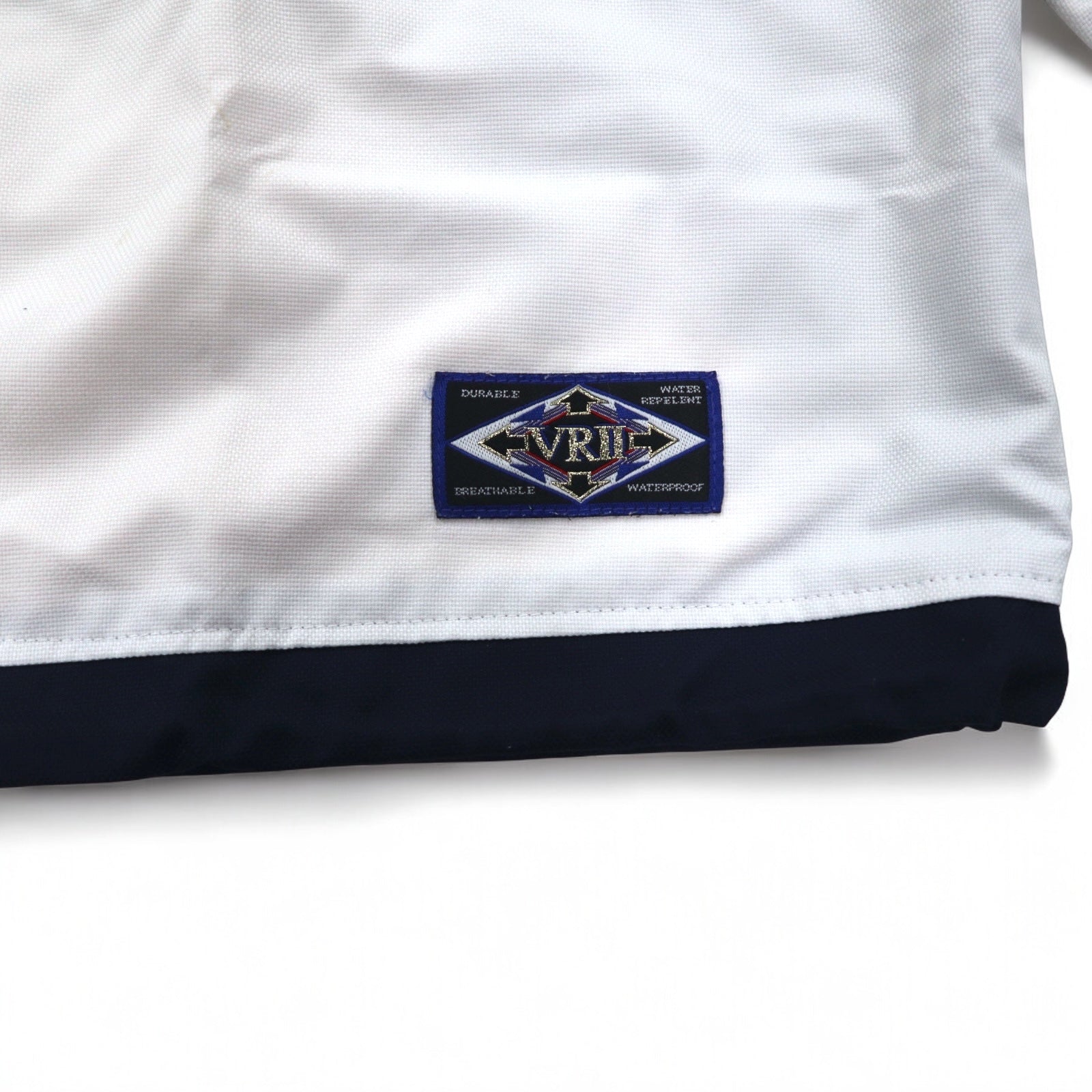 KAPPA Anni '90 Track Jacket Tuta XL Bianco Color Block Fodera in rete Logo ricamato