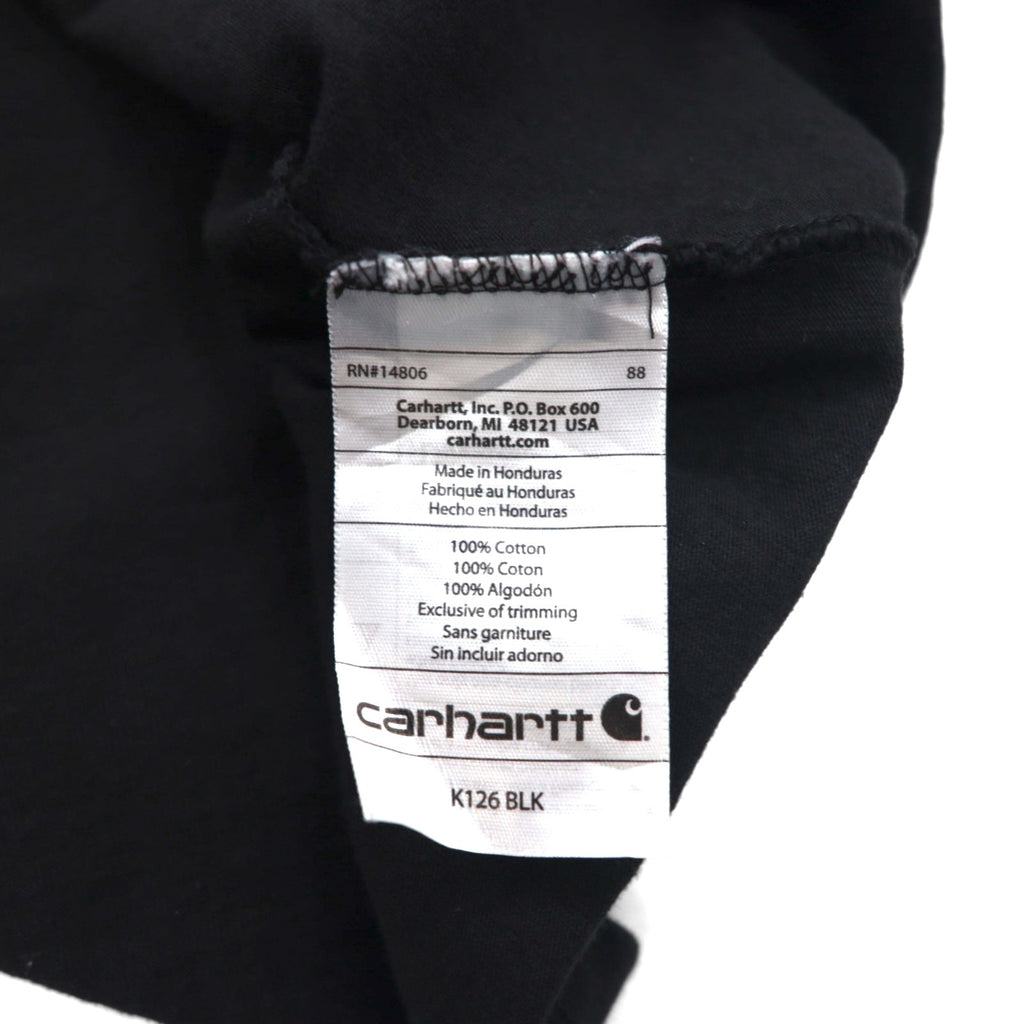 Carhartt Original Fit T-shirt a manica lunga Nera in cotone L TALL ORIGINAL FIT