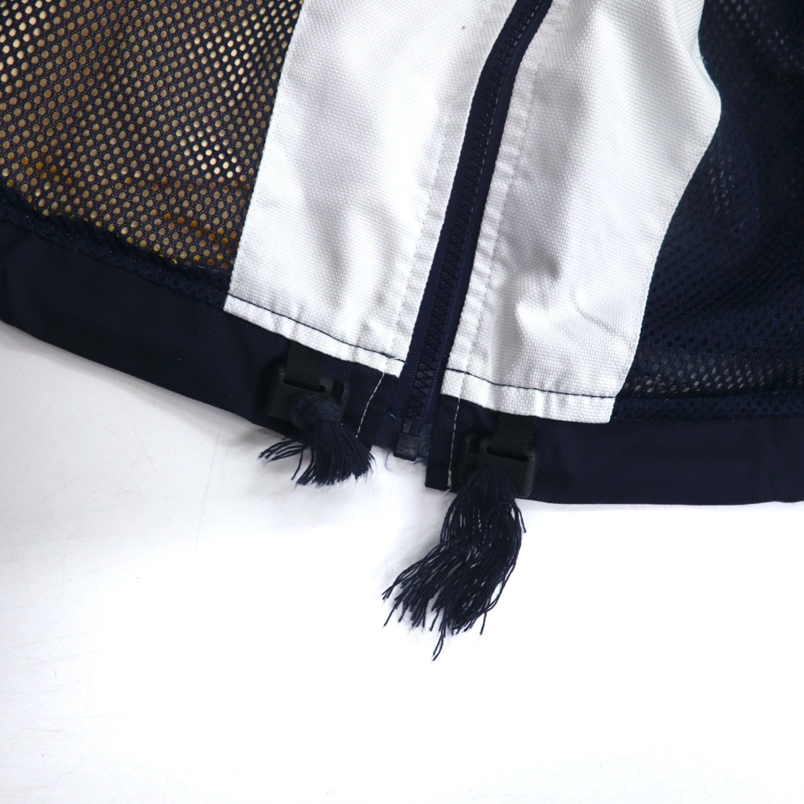 KAPPA Anni '90 Track Jacket Tuta XL Bianco Color Block Fodera in rete Logo ricamato
