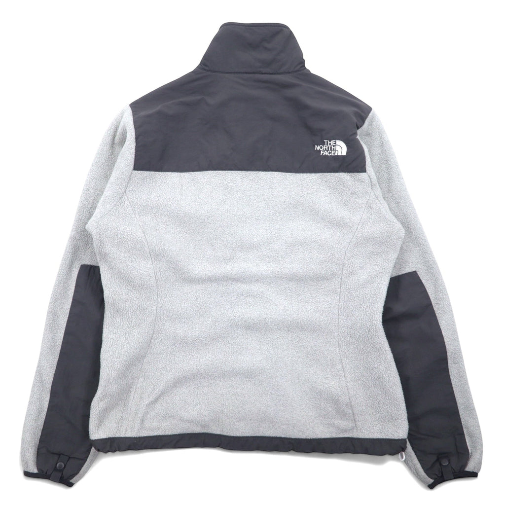 THE NORTH FACE デナリジャケット POLARTEC ポーラテック フリースジャケット S グレー ポリエステル ロゴ 刺繍