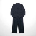 Brooks Brothers Completo 3 bottoni M Blu scuro Gessato Lana Fatto in Giappone