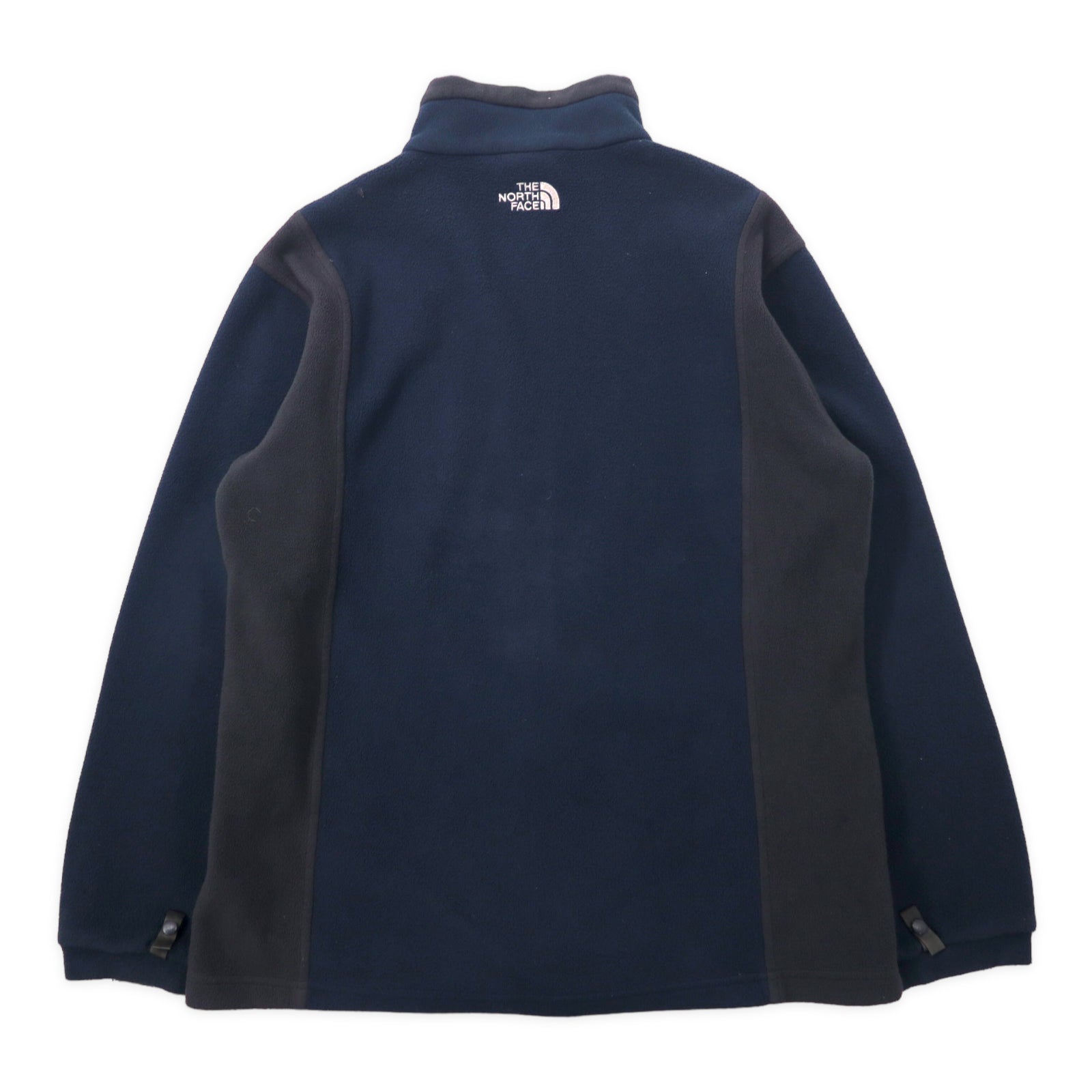 THE NORTH FACE giacca in pile con zip intera, taglia M, blu navy, poliestere, logo ricamato