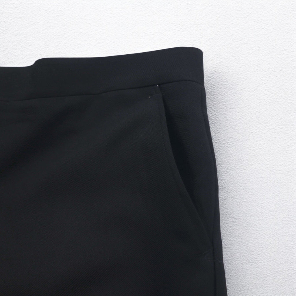 70s Vintage Trousers センタープレス フレア スラックスパンツ L ブラック ロケットTALONジップ
