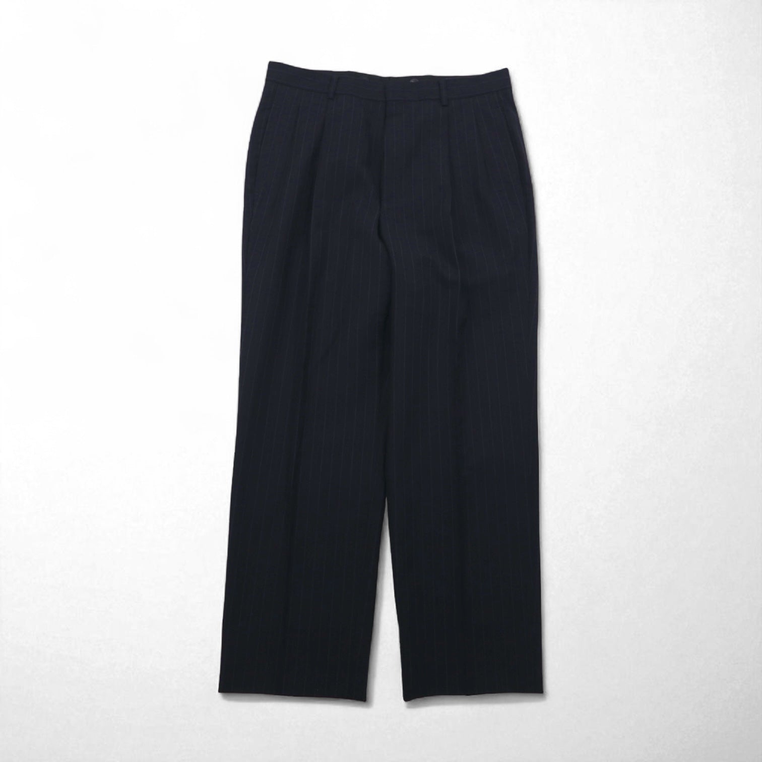 Brooks Brothers Completo 3 bottoni M Blu scuro Gessato Lana Fatto in Giappone