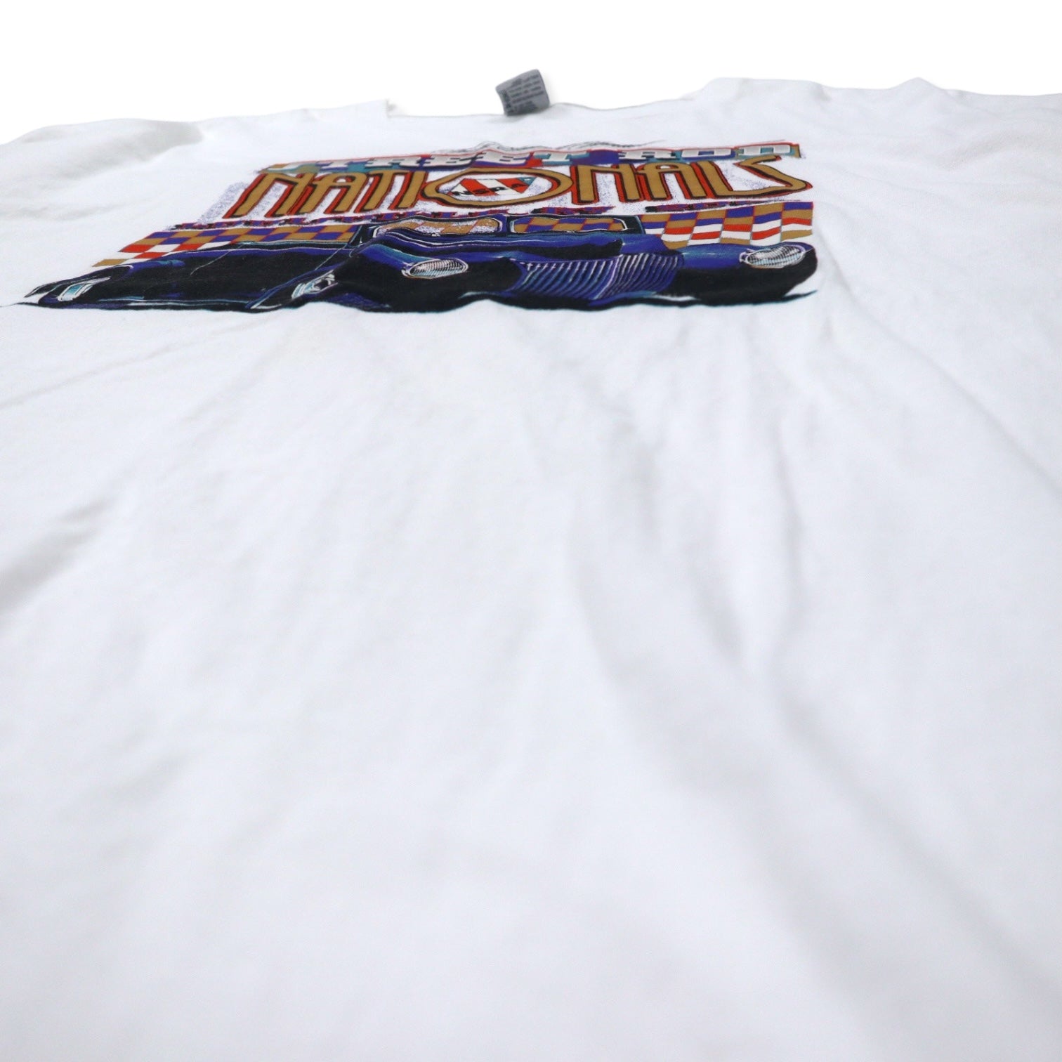 USA製 00年代 Cal Cru クラシックカー プリント Tシャツ 4XL ホワイト コットン STREET ROD NATIONALS ビッグサイズ