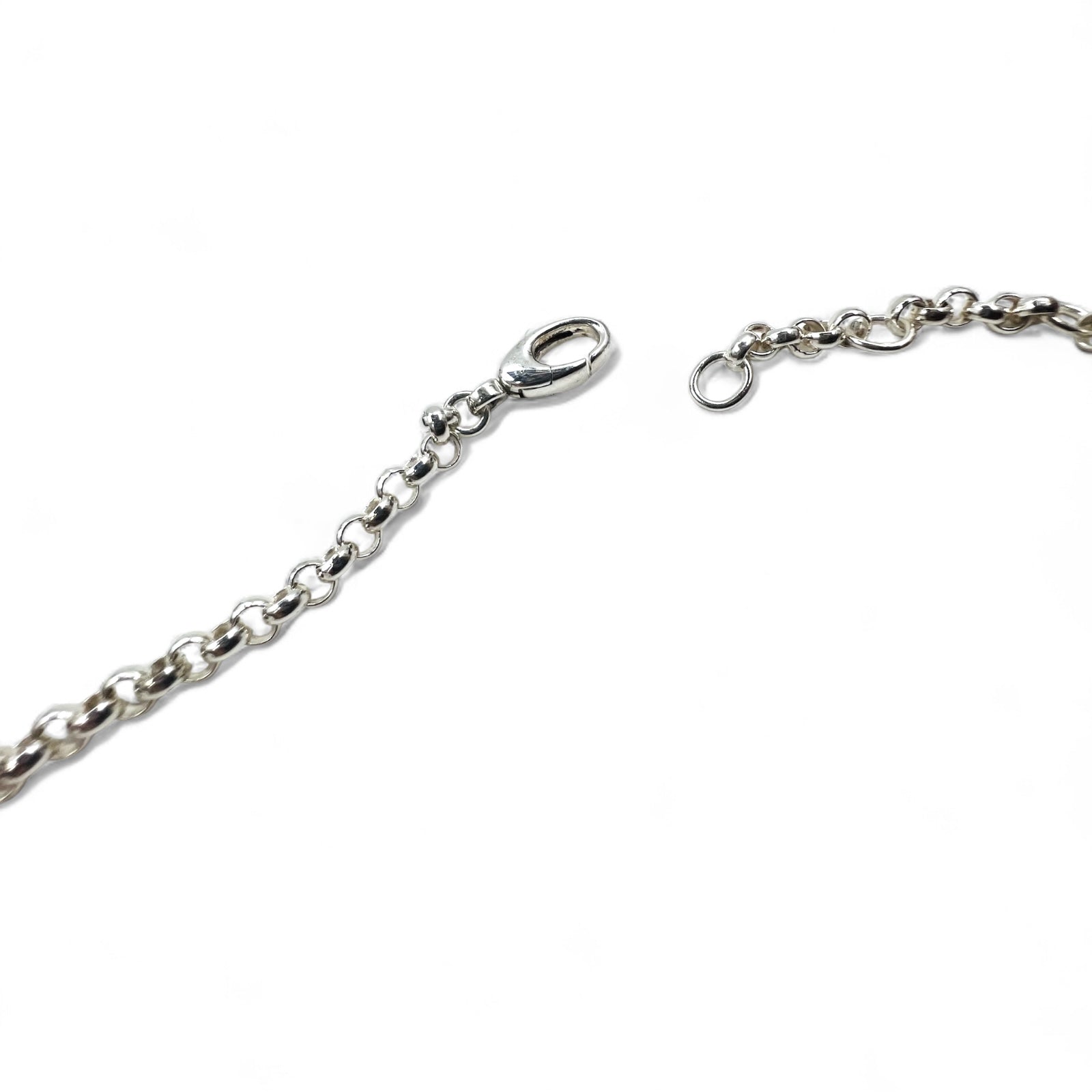 GUCCI Collana con ciondolo a moneta con logo, in argento 925, rotonda