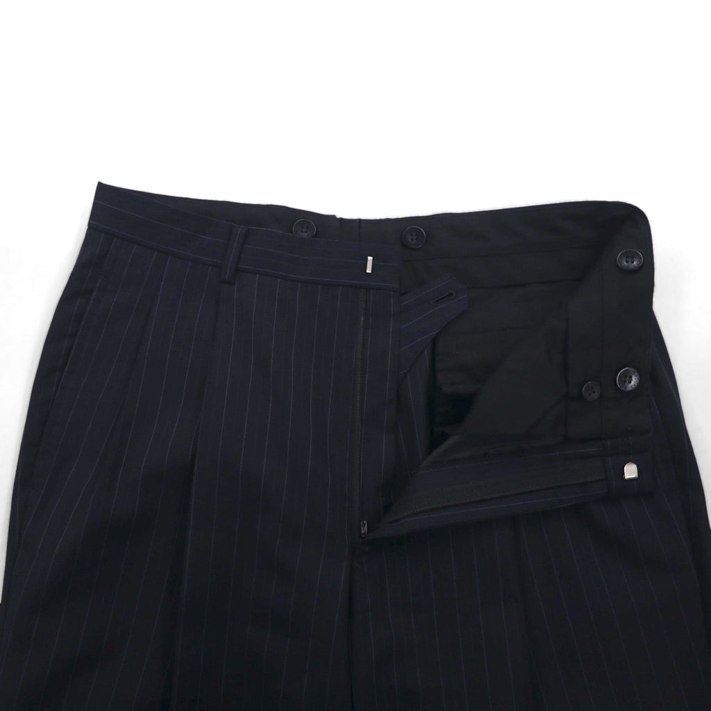 Brooks Brothers Completo 3 bottoni M Blu scuro Gessato Lana Fatto in Giappone