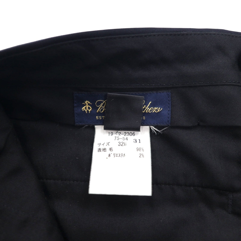 Brooks Brothers Completo 3 bottoni M Blu scuro Gessato Lana Fatto in Giappone