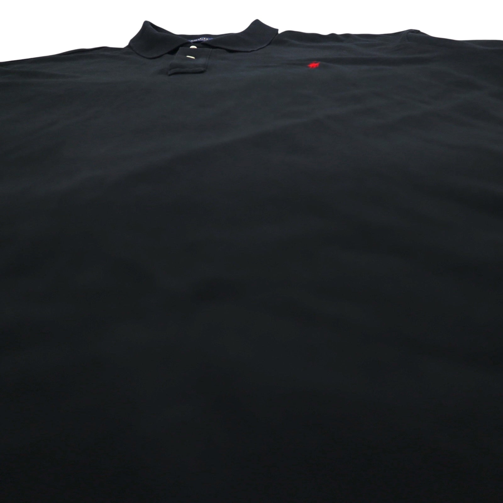 POLO RALPH LAUREN ポロシャツ 4XL BIG ビッグサイズ ブラック コットン 鹿の子 スモールポニー刺繍